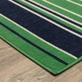 thumbnail image 3 of Oriental Weavers Havana Indoor/Outdoor Rug - HAV05 - 6'7" x 9'2" - in Green/ Navy - Preppy Style, Water, Stain and Fade Resistant, Hose Clean, Patio, Outdoor Living Area Rug, 3 of 3