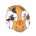 thumbnail image 2 of Balery Funny Cats Shower Caps, Double Layer Waterproof Shower Cap, Double Layers Reusable Shower Cap With Soft Comfortable For Long Thick Hair Soft Bath Shower Hair Caps, 2 of 9