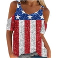 thumbnail image 1 of Camisas de Manga Corta para las Mujeres Cuello Redondo de Impresión Casual, Top de Blusa para el Hogar Y el Uso Diario, Camisa de Moda de las Cuatro Estaciones de las Mujeres, 1 of 4