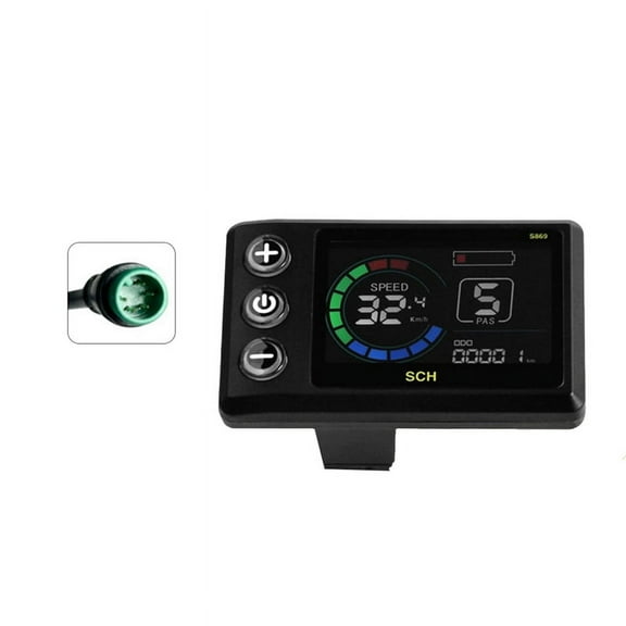 S869 Electric Bicycle LCD Display 24V-72V Electric Scooter LCD Color Meter for Mountain Bike LCD Meter Waterproof 5PIN