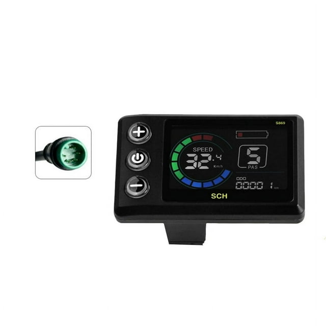 Pantalla LCD para Bicicleta Eléctrica S869, 24 V-72 V, Medidor de Color LCD para Bicicleta de Montaña, Medidor LCD Resistente Al Agua de 5