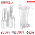 thumbnail image 4 of Vasos de plástico Shop Square de 950 ml con tapas para sorbos sin pajitas (paquete de 50), 4 of 7