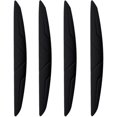 thumbnail image 1 of 4x Black Auto Door Edge Anti-Collision Strips Silica Gel Protector Fit for Most Car Door Rear View Mirror Exterior Door Handles Bumper Protection, 1 of 5