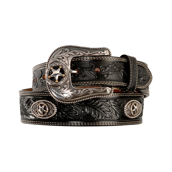 Justin Men's Ranch Star Concho Belt - C12423 34