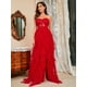 thumbnail image 5 of Vestido de noche sexy con top de tubo de malla de encaje de talla grande para primavera y verano, 5 of 5