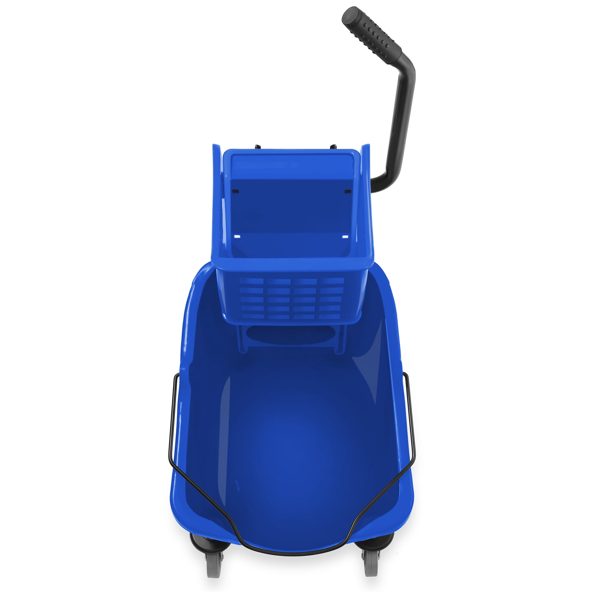Dryser Commercial Mop Bucket with Side Press Wringer, 33 Quart, Blue