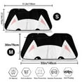 thumbnail image 3 of Balery Cat Meow Windshield Sun Shade, Car Front Window Sunshade Cover ,Automotive Interior Portected Blocks Uv Rays For Car Pickup Truck Suv Accessories- Small, 3 of 7