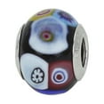 thumbnail image 6 of GlassOfVenice Murano Glass Sterling Silver Millefiori Mosaic Charm Bead, 6 of 7