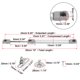 thumbnail image 2 of Resorte de Gas Amortiguador Universal Tono Plata 2uds 10pulgadas 45N/10Lb Unique Bargains, 2 of 8