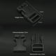 thumbnail image 4 of Hebillas De Liberación Rápida 2 hebillas de cincha Molle para montaje en superficie, hebillas de chaleco Airsoft (negro) Hugtrwg Para Estrenar, 4 of 8