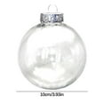 thumbnail image 3 of DefiDgd 3.93inch Christmas Small Clear Ornaments Ball,Christmas Transparent Ornament Balls for Decoration On Christmas Trees,Wedding,Party Holiday Decoration(C), 3 of 5