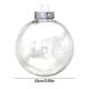 thumbnail image 3 of Adornos navideños transparentes rellenables para decorar el árbol | Bolas colgantes de plástico en 3 tamaños | Rellénalas con confeti, cuentas y purpurina para decorar fiestas., 3 of 5