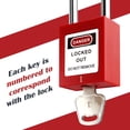 CERPXFF-Lockout Tagout Locks-2 Red Safety Padlock Loto Locks-Lockout ...