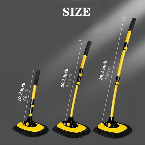 ACDANC Car Wash Brush Mop with Long Handle,Microfiber Mitt Car Cleaning Supplies Kit Car Wash Kit Tools Accessories Car Wash Mop