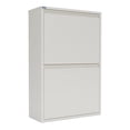 thumbnail image 1 of Armoire de Rangement en Métal Polyvalente CK à 2 Portes, 24 Po L - Blanc, 1 of 5
