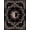 Black Purple Beige, Pattern 16, variant on ODIKA Boho Gothic Vintage Southwestern Border Distressed Astrology Round Flowing Pet Friendly & Kids Safe Play for Playroom, Bedroom, Reading Nook