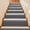 Gray, variant on Solid Gradient Stair Treads Non Slip for Steps Polka Dot Red 7 Pcs Reusable Adhesive Stair Runner Mats for Dogs Elders Carpet Treads Rugs for Staircase 8x30 In