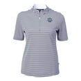 thumbnail image 2 of Women's Cutter & Buck Navy/White Notre Dame Fighting Irish Play Like A Champion Today Virtue Eco Pique Stripe Recycled, 2 of 3