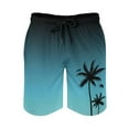 thumbnail image 3 of Blue Gradient Mens Swim Trunks Quick Dry Stretch Board Shorts with Soft Mesh Lining Funny Palm Tree Beach Short with Pockets L-XL, 3 of 8