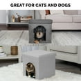 thumbnail image 6 of FurHaven Pet Products Small Pet House Footstool for Dogs & Cats - Mist Gray, 6 of 10