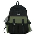 thumbnail image 1 of Junior and Senior High School Student BagFashion Locked Campus Backpack Large Capacity Casual Simple Backpack, 1 of 7
