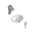 thumbnail image 1 of DROP Bath and Kitchen DR091090 Undermount Bathroom Sink Set, 1 of 4