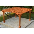 thumbnail image 3 of 14 ft. x 14 ft. Pacific Redwood Double Beam Premium Pergola, 3 of 3