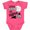 Vintage Hot Pink, variant on Inktastic Little Sister and Biggest Baseball Fan Girls Baby Bodysuit