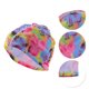 thumbnail image 3 of Gorro de Natación de Patrón Floral de Elasticidad Única 1 Pc 5.91"x9.25" Rosa Azul Amarillo, 3 of 6