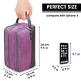 thumbnail image 3 of Toiletry Bag for Women Ladies Hanging Travel Dopp Kit Lightweight Water Resistant Small Shaving Bag Bathroom Cosmetic Organizer for Women, Purple, 3 of 8