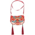 thumbnail image 1 of Bolso bandolera bordado Bolso bandolera tradicional con estampado de dragón, 1 of 6