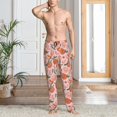 thumbnail image 5 of Vsdgher Painting Peach Print Mens Pajama Pants Sleep & Lounge Pants, PJ Bottoms With elastic waistb and Pockets, 5 of 5