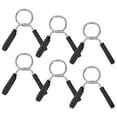 thumbnail image 1 of 6pcs Barbell Clips Dumbbell Spring Clamps Weight Bar Locking Collars for Weightlifting Work Out Strength Training, 1 of 7