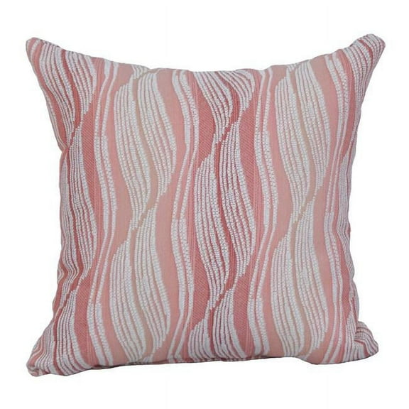 Blazing Needles 9910-S1-ID-083 17 in. Jacquard Throw Pillows with Inserts, Clove Blush