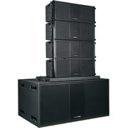 Sound Town ZETHUS Compact Dual PA Loudspeaker with Dual Subwoofer