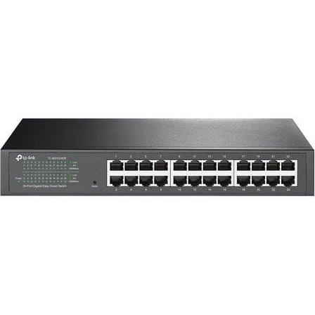 TP-LINK TL-SG1024DE 24-Port Gigabit Easy Smart Switch with 24 10/100/1000 Mbps RJ45 Ports, MTU/Port/Tag-Based VLAN, QoS and IGMP