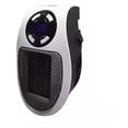 thumbnail image 1 of 500 Watts Ceramic Fan Heater Mini Fan Heater Economical Portable Space Heater Plug-In Heater with Thermostat and Timer, for Office, Bedroom, Living Room (Black without Remote Control), 1 of 5