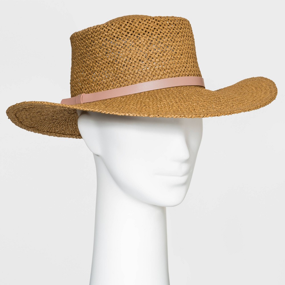 Women's Straw Boater Hat Universal Thread Natural