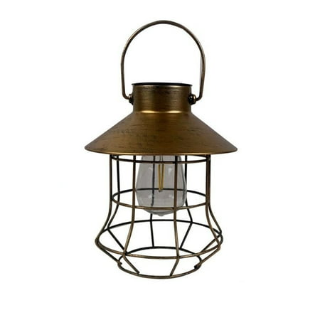 

Dpityserensio Solar Outdoor Camping Light Tent Light Waterproof Patio Vintage Ambient Iron Lamp Induction Horse Lamp