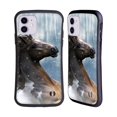 thumbnail image 1 of Head Case Designs Officially Licensed Simone Gatterwe Horses In The Snow Hybrid Case Compatible with Apple iPhone 11, 1 of 7