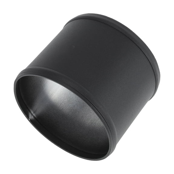 5" OD Straight 6064 Aluminum Alloy Tube Intercooler Pipe Surface Blasting Air Intake Connection Hose W/ Double Bead Roll 3.9" Length Black