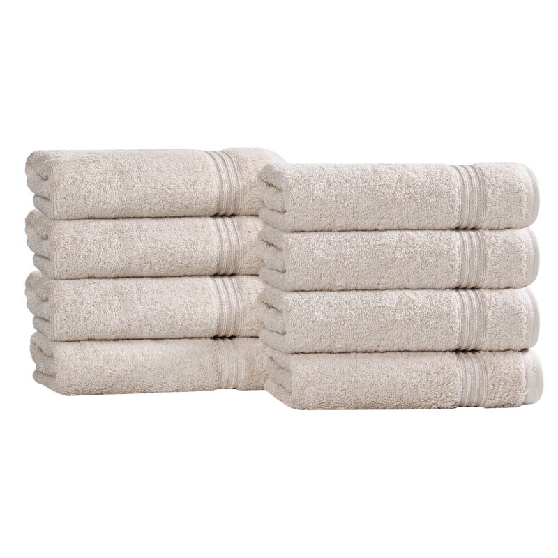 Superior Egyptian Cotton Absorbent Stone Hand Towel Set of 8