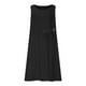 thumbnail image 4 of Vestido de Verano para las Mujeres Playa, Moda Vacaciones Color Sólido sin Mangas Hueco Fuera de la Fiesta Midi para Casual, 4 of 9