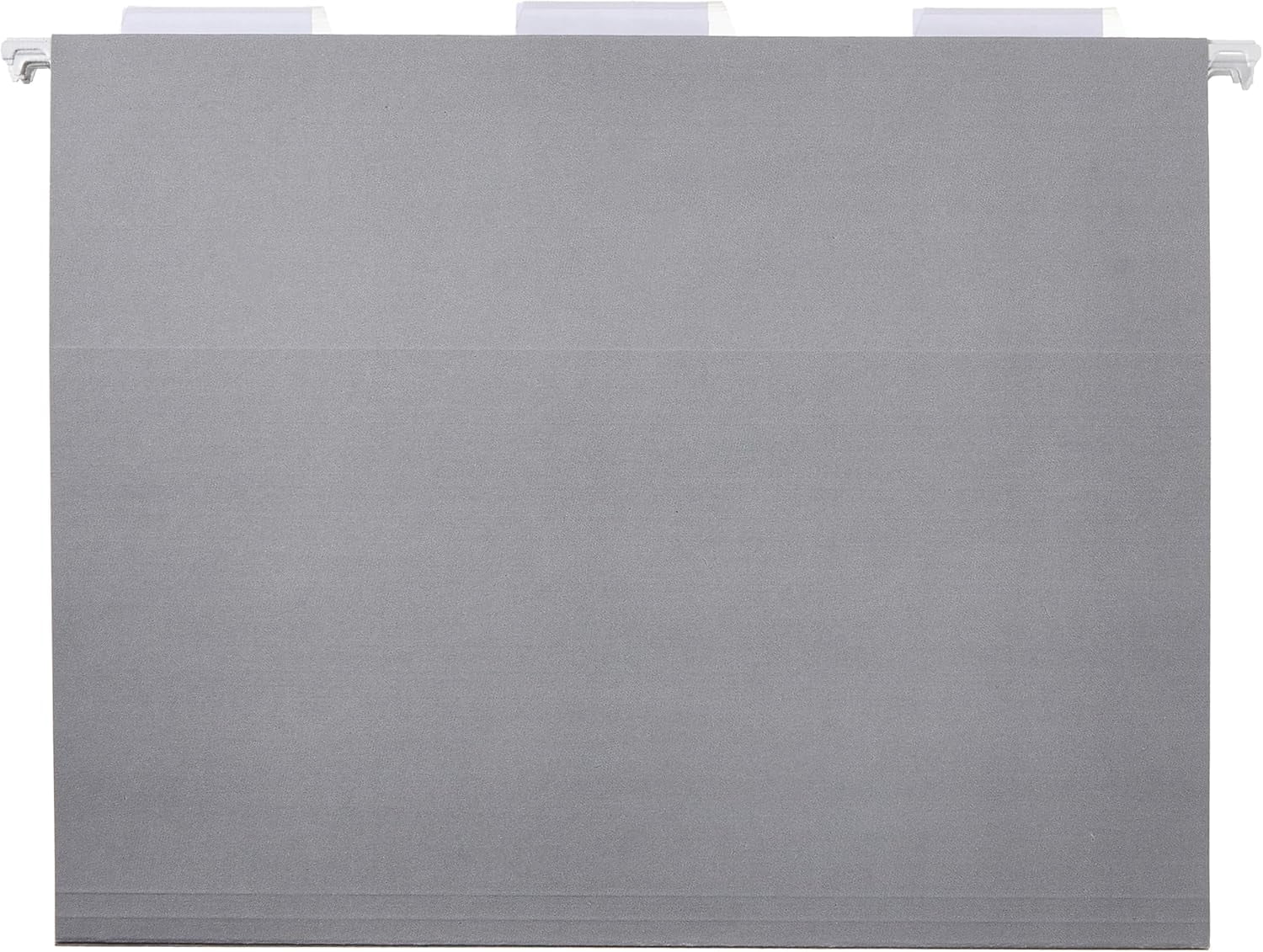 Hanging File Folders with Adjustable Tabs for Document Organization, Letter Size, Gray, 25-Pack