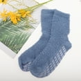 thumbnail image 2 of Unique Bargains 1 Pair Women's Thermal Sleep Cozy Socks Blue 93% Polyester 7% Spandex, 2 of 5