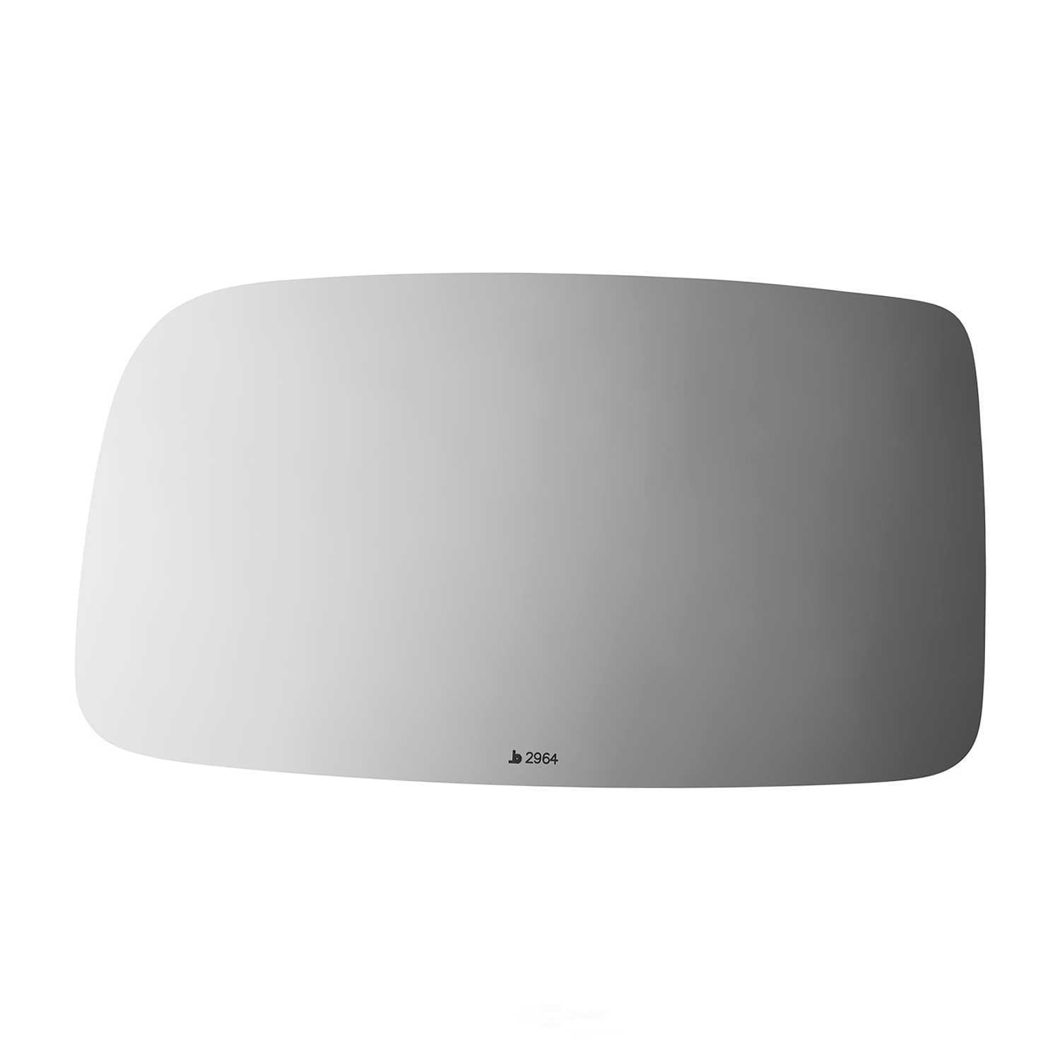 Burco Side View Mirror Replacement Glass - Clear Glass - 2964