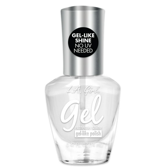 L.A. Girl Gel Extreme Shine Nail Polish, Clear, 0.47 Fluid Ounce