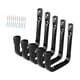 thumbnail image 5 of Ganchos de utilidad de 5 uds., ganchos de garaje resistentes, soporte, gancho de almacenamiento, colgador para bicicletas, silla, fregona, escoba, Negro, 5 of 9