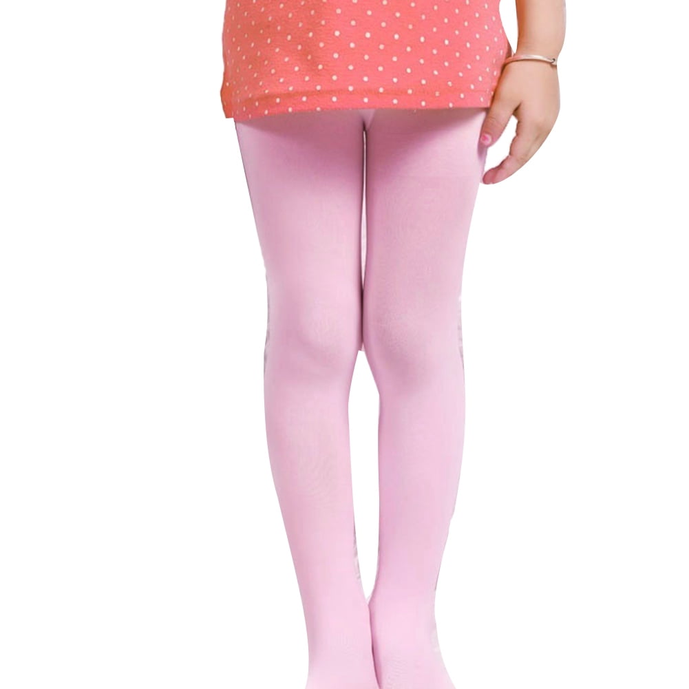 Soft Toddler Girl's Dance Tights Ballet Pink Convertible Tights 2 Pairs 60D