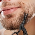 thumbnail image 3 of Safety Round Head Stainless Steel Nose Hair Scissors, Bionic Crane Type Beauty Scissors for Eyebrows, Nose Hair, Beard, Ear Hair, Stainless Steel Eyebrow Scissors, 3 of 10